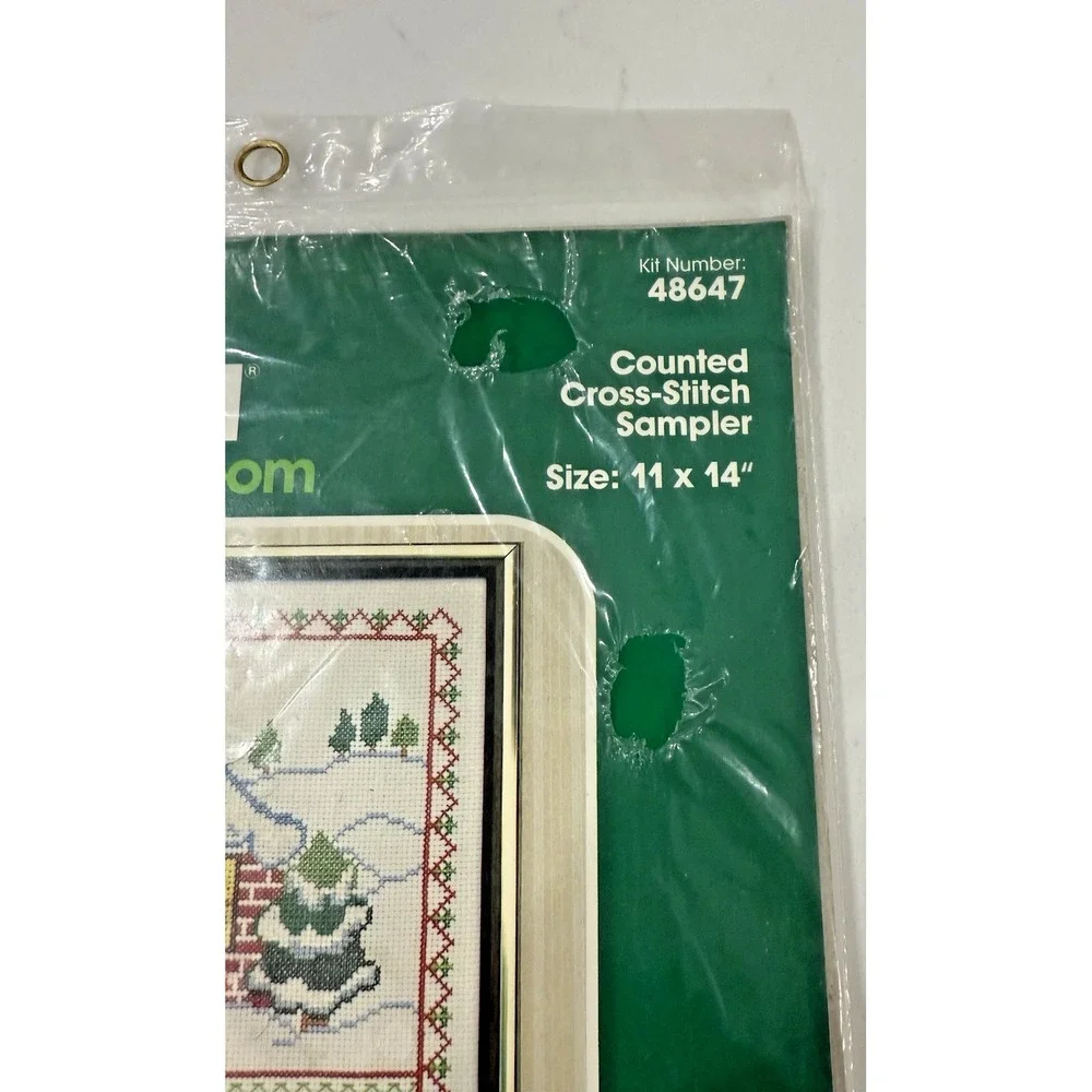 Bucilla 48647 Warm the Heart Christmas Heirloom Counted Cross Stitch 11